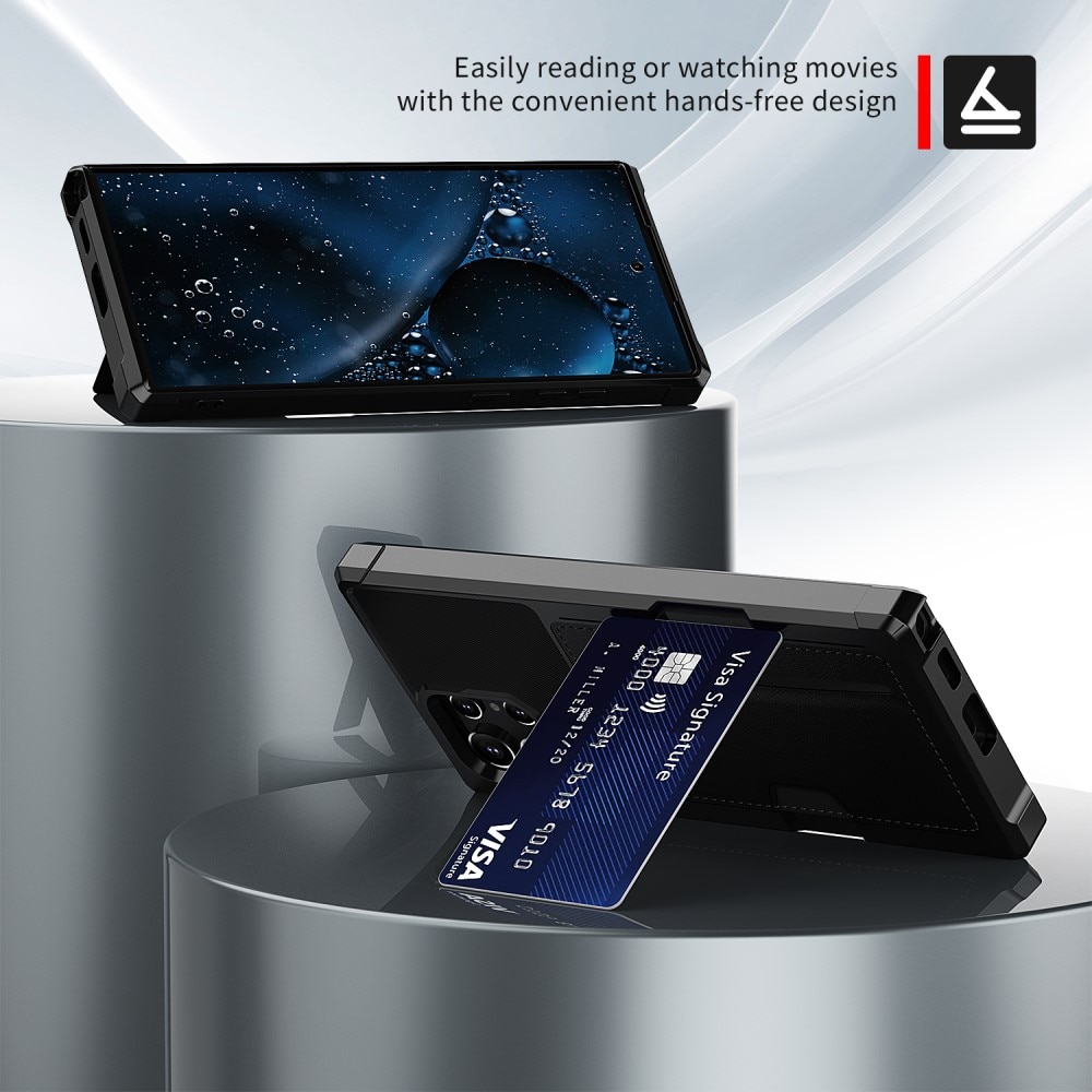 Samsung Galaxy S22 Ultra Tough Card Case Black
