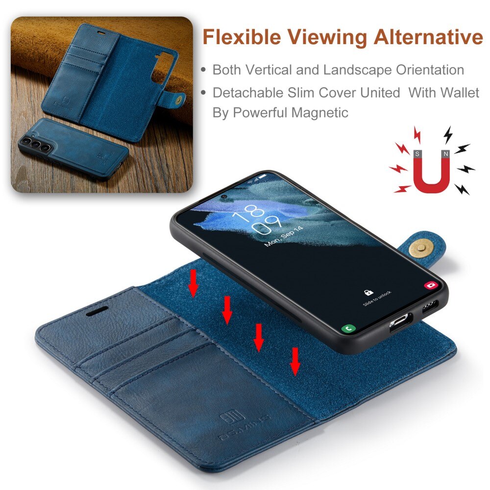 Samsung Galaxy S22 Plus Magnet Wallet Blue