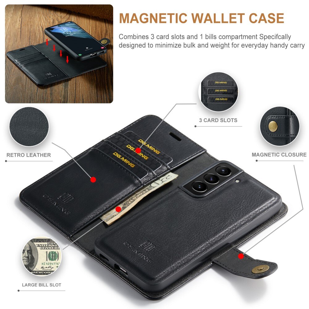 Samsung Galaxy S22 Plus Magnet Wallet Black