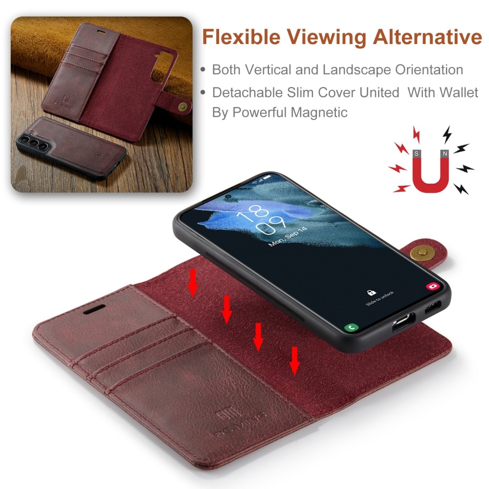 Samsung Galaxy S22 Plus Magnet Wallet Red
