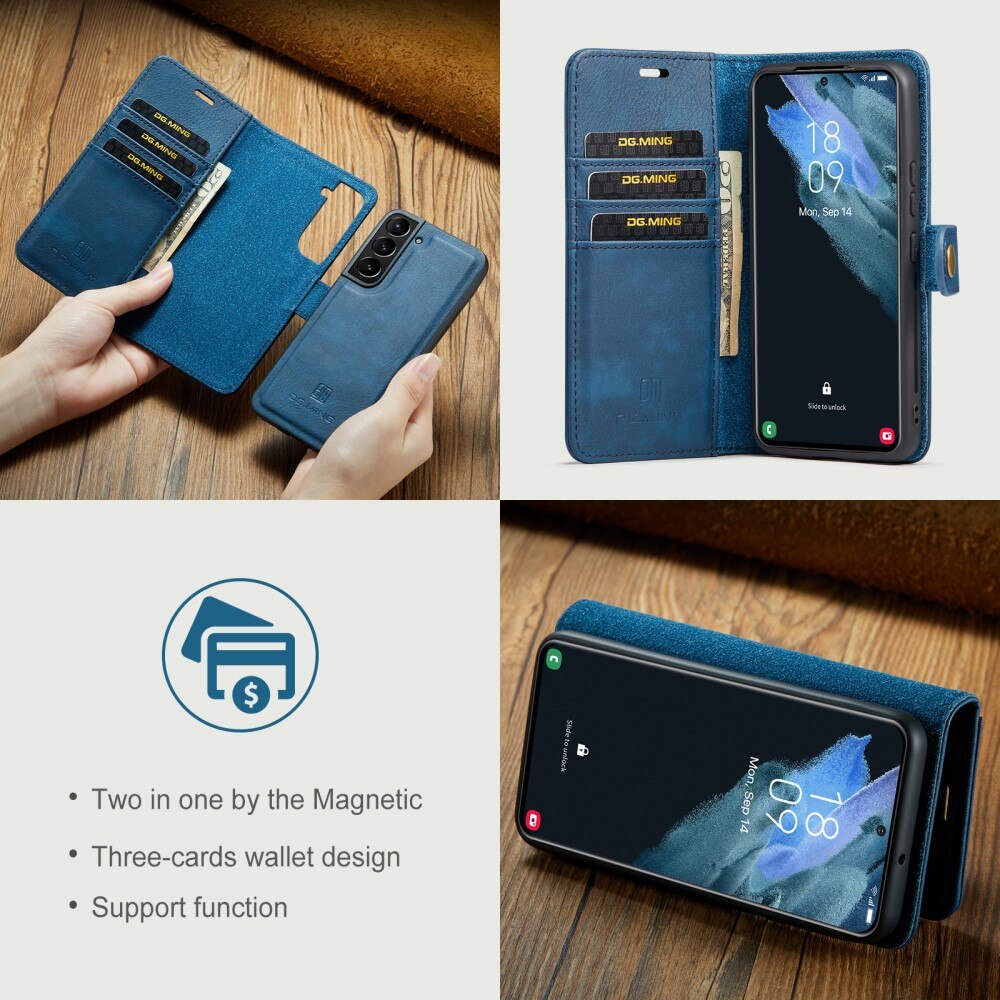 Samsung Galaxy S22 Magnet Wallet Blue