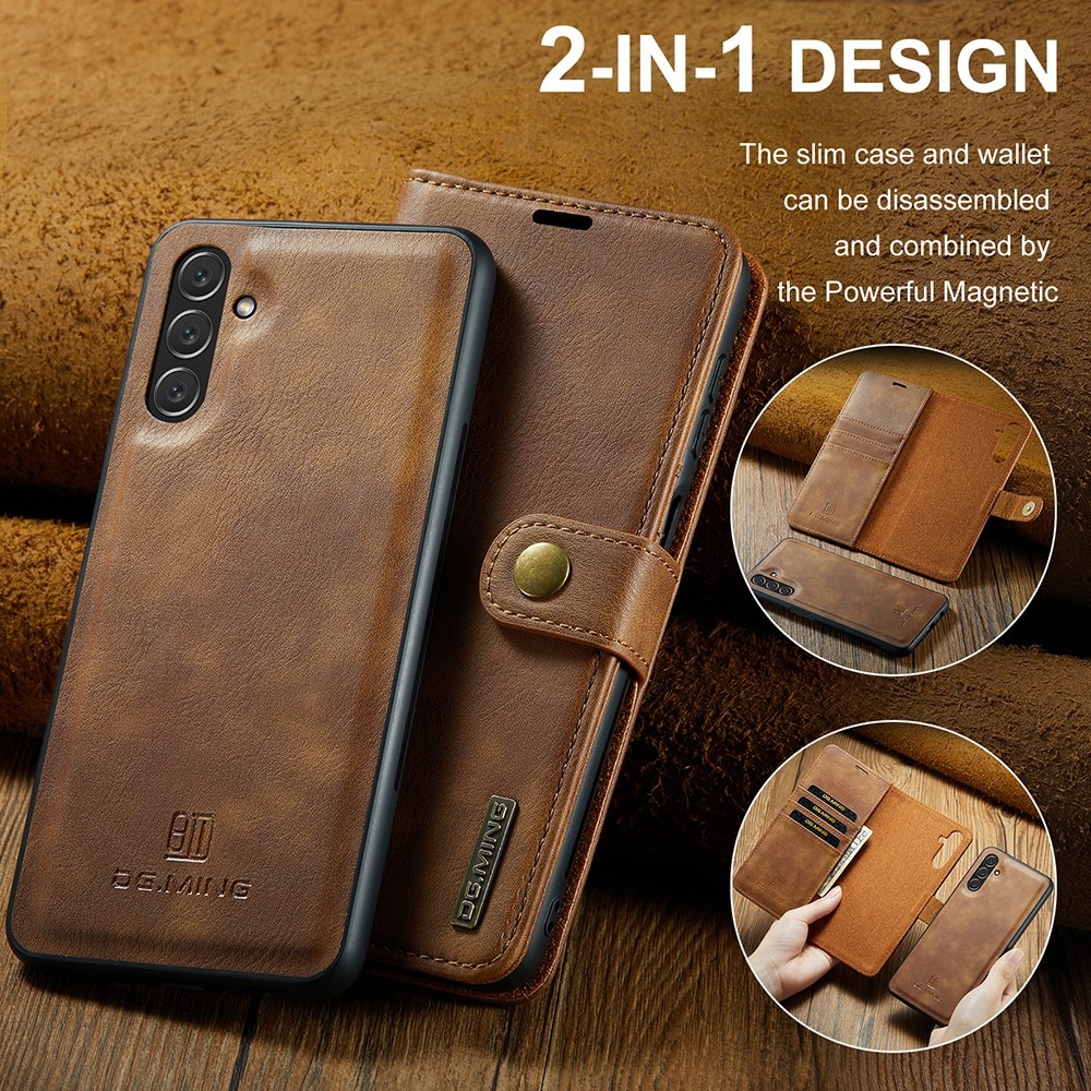 Samsung Galaxy A04s Magnet Wallet Cognac