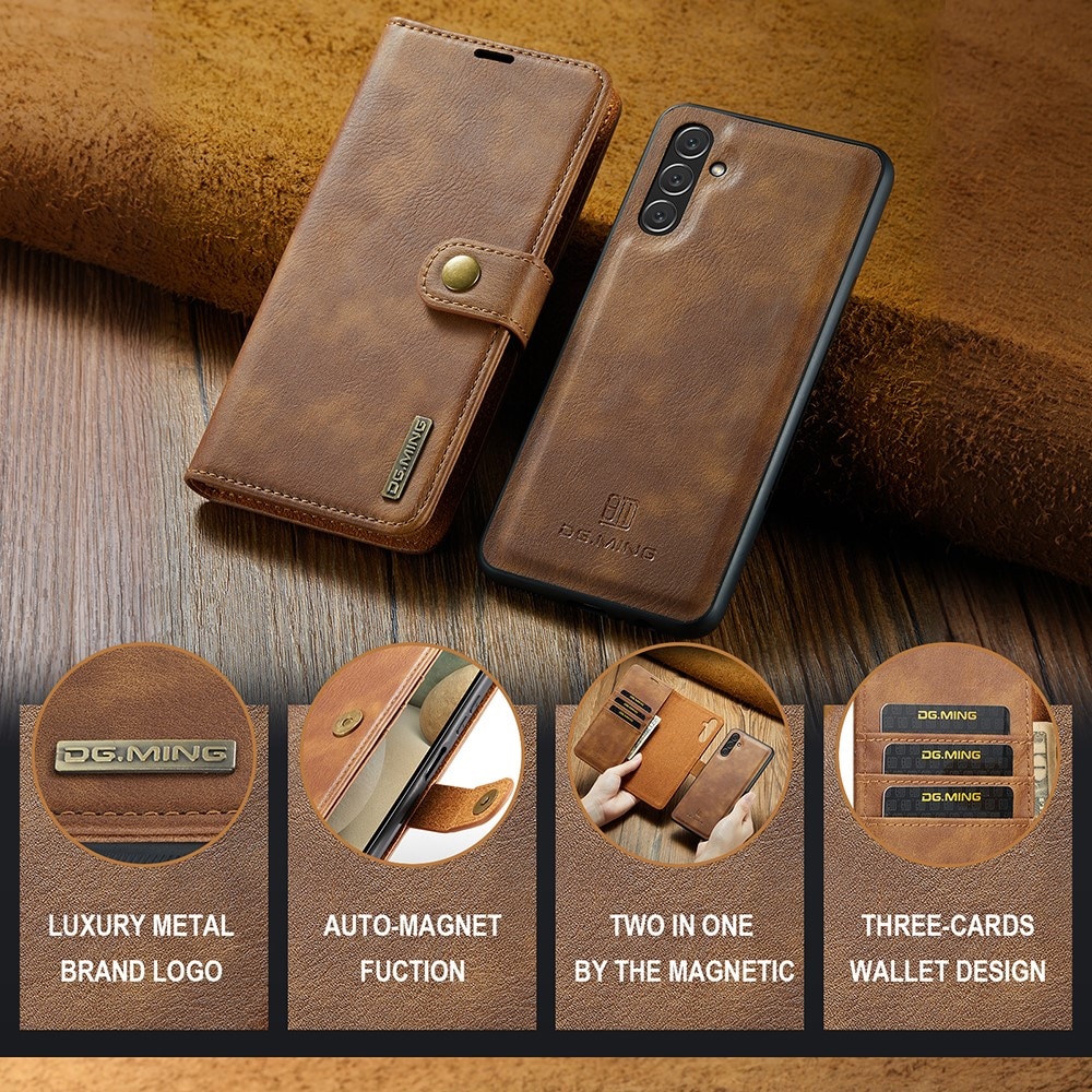 Samsung Galaxy A04s Magnet Wallet Cognac