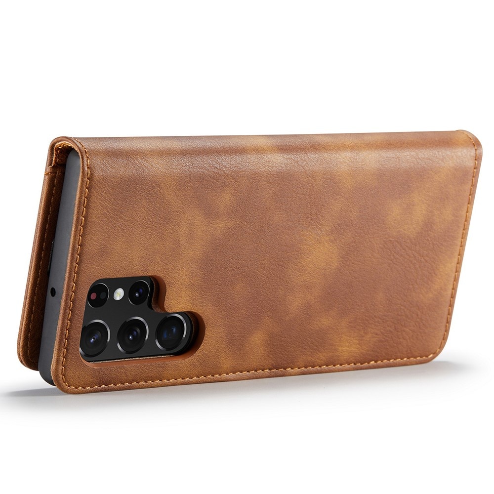 Samsung Galaxy S22 Ultra Magnet Wallet Cognac