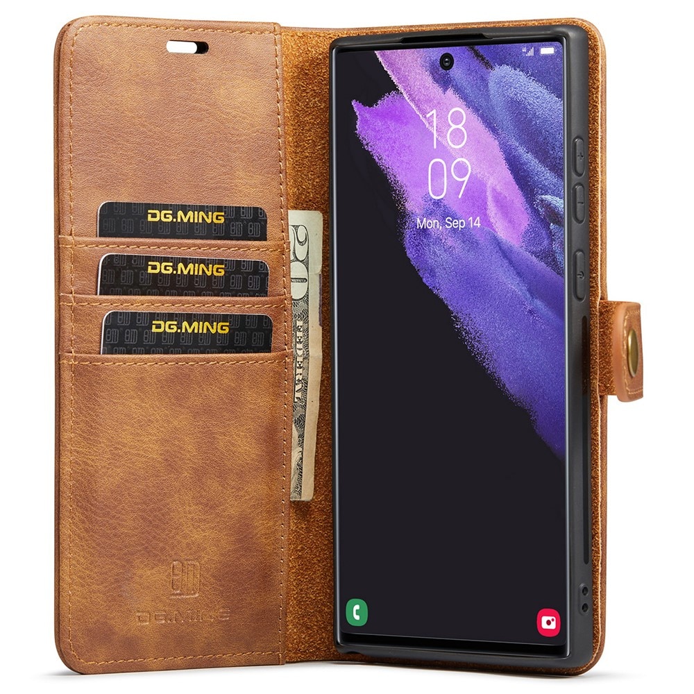 Samsung Galaxy S22 Ultra Magnet Wallet Cognac