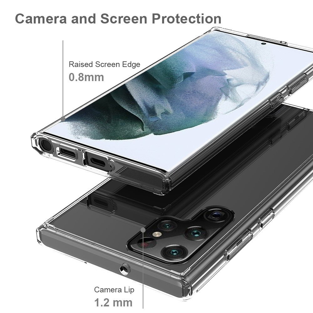 Samsung Galaxy S22 Ultra Crystal Hybrid Case Transparent