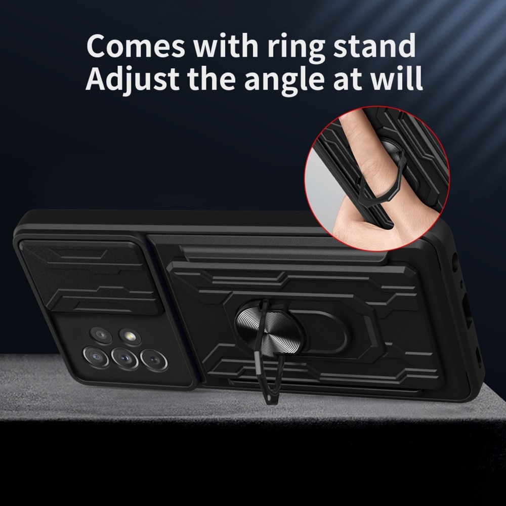 Samsung Galaxy A33 Hybrid Card Slot Case+Camera Protection Black