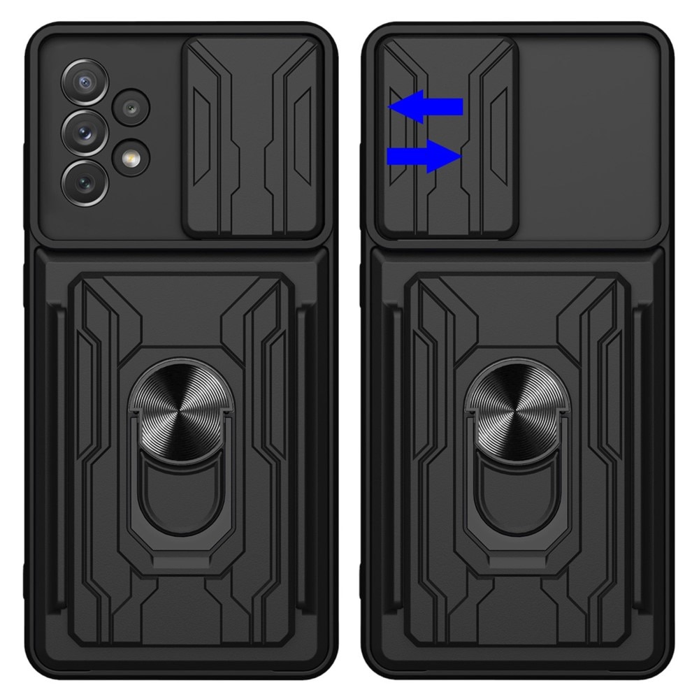 Samsung Galaxy A33 Hybrid Card Slot Case+Camera Protection Black