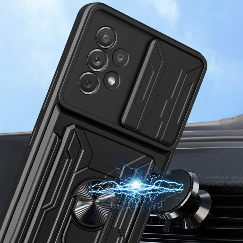 Samsung Galaxy A53 Hybrid Card Slot Case+Camera Protection Black