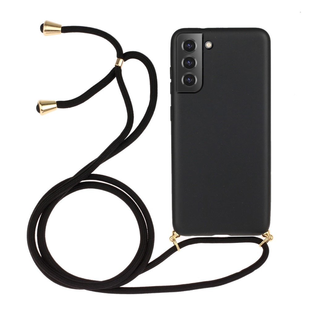 Samsung Galaxy S22 Plus Cover Neck Strap Black