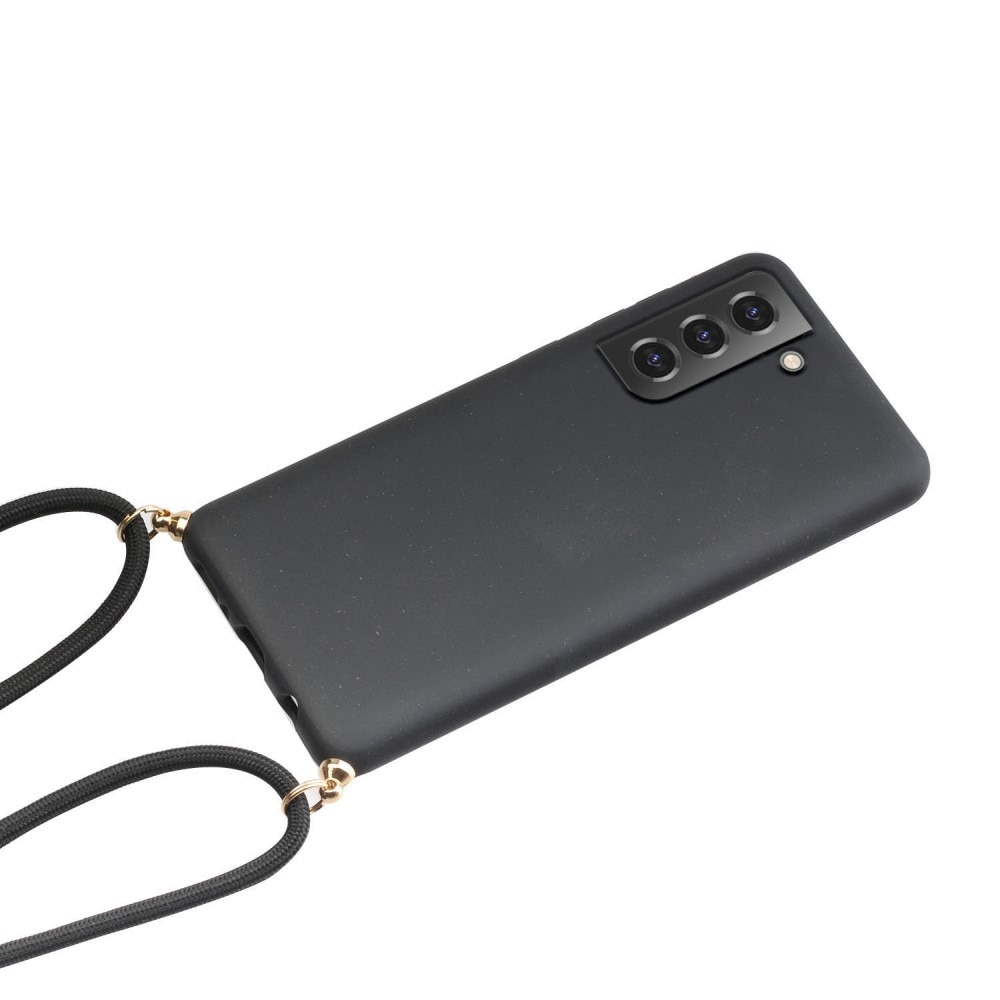 Samsung Galaxy S22 Plus Cover Neck Strap Black