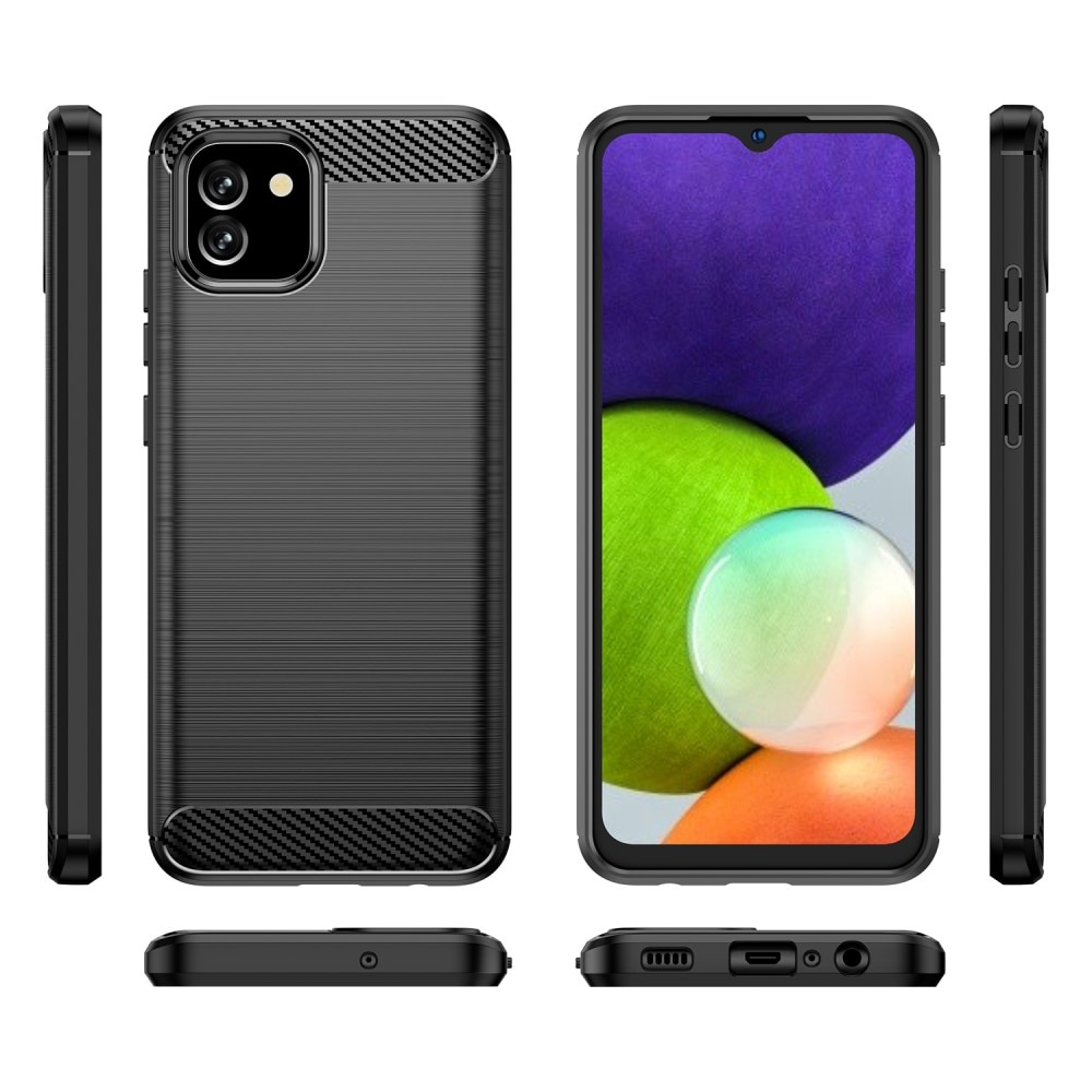 Samsung Galaxy A03 Brushed TPU Case Black