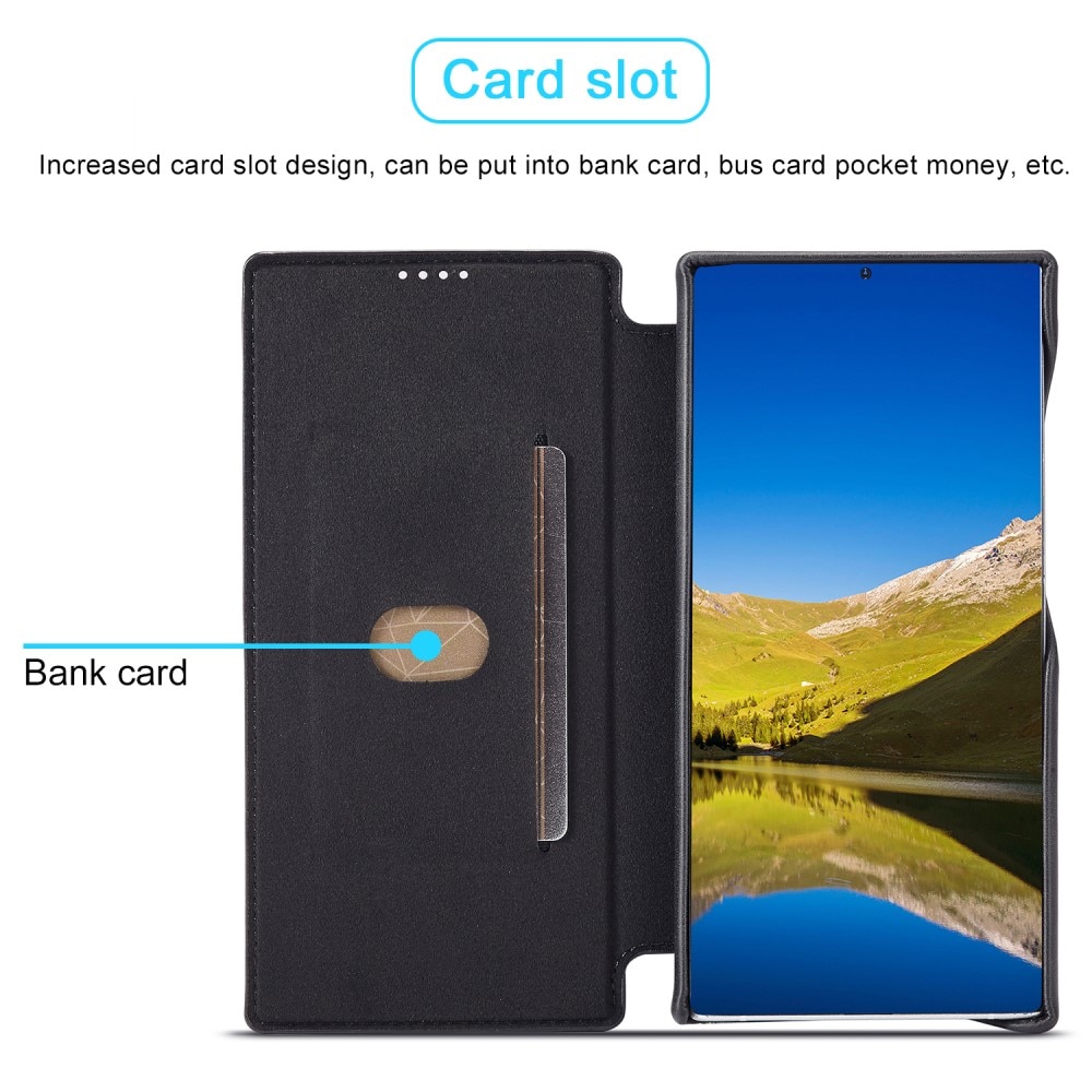 Samsung Galaxy S22 Ultra Slim Wallet Case Black