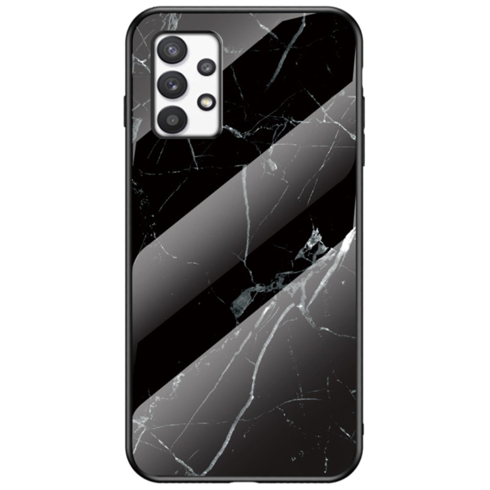Samsung Galaxy A53 Tempered Glass Case Black Marble
