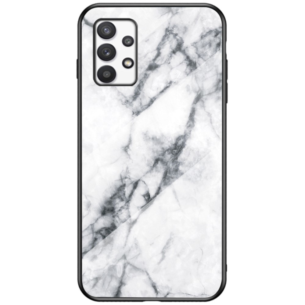 Samsung Galaxy A33 Tempered Glass Case White Marble