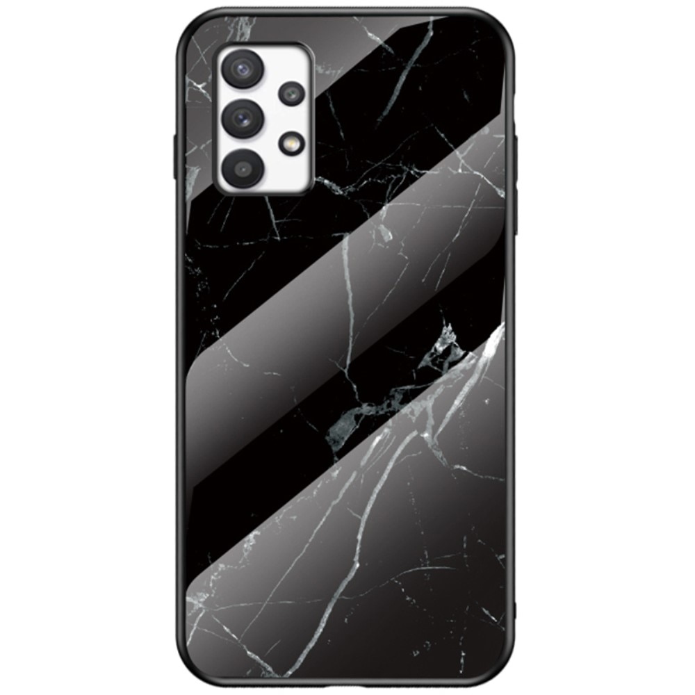 Samsung Galaxy A33 Tempered Glass Case Black Marble