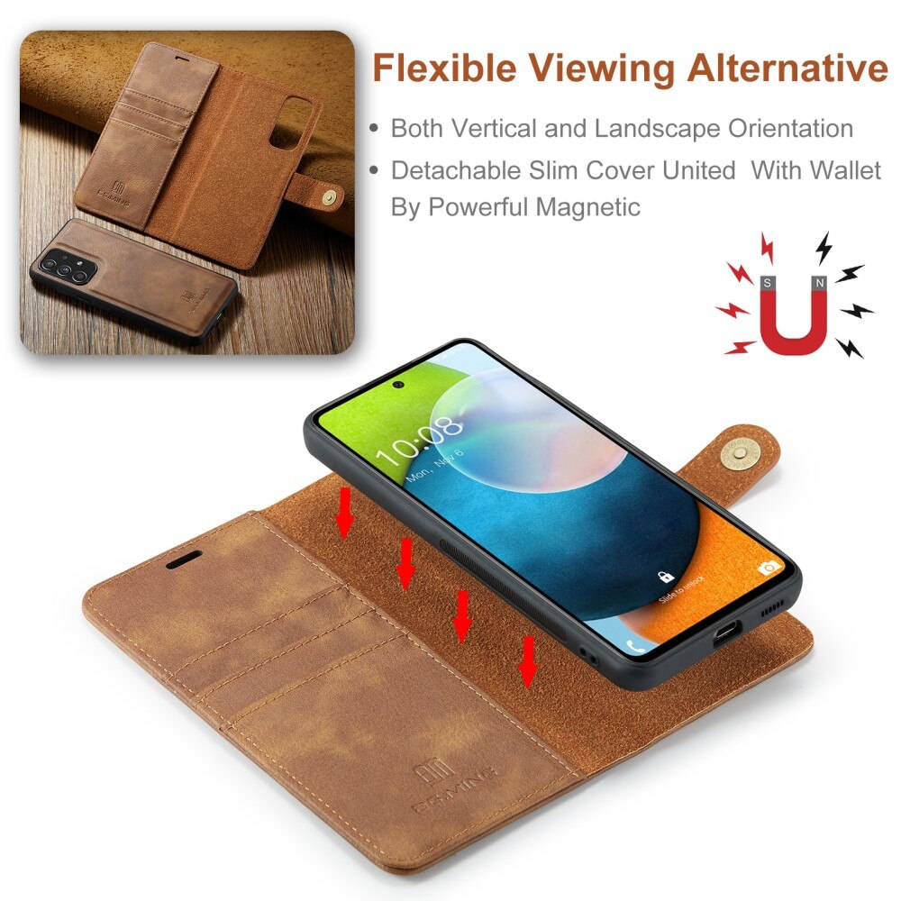 Samsung Galaxy A53 Magnet Wallet Cognac