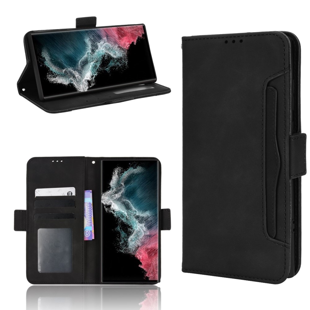 Samsung Galaxy S22 Ultra Multi Wallet Case Black