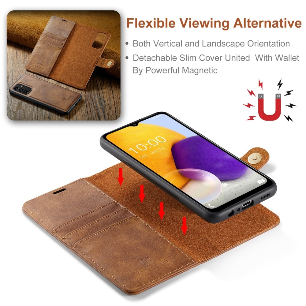 Samsung Galaxy A13 Magnet Wallet Cognac