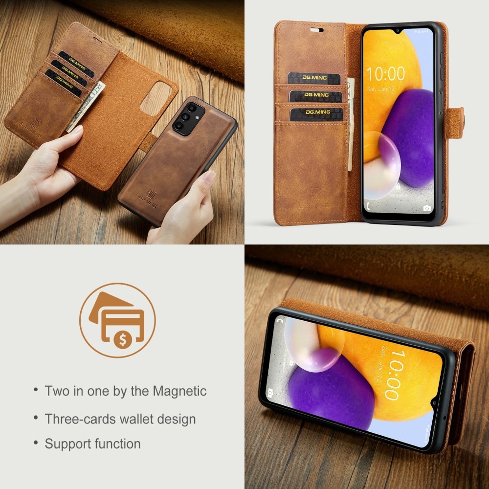 Samsung Galaxy A13 Magnet Wallet Cognac