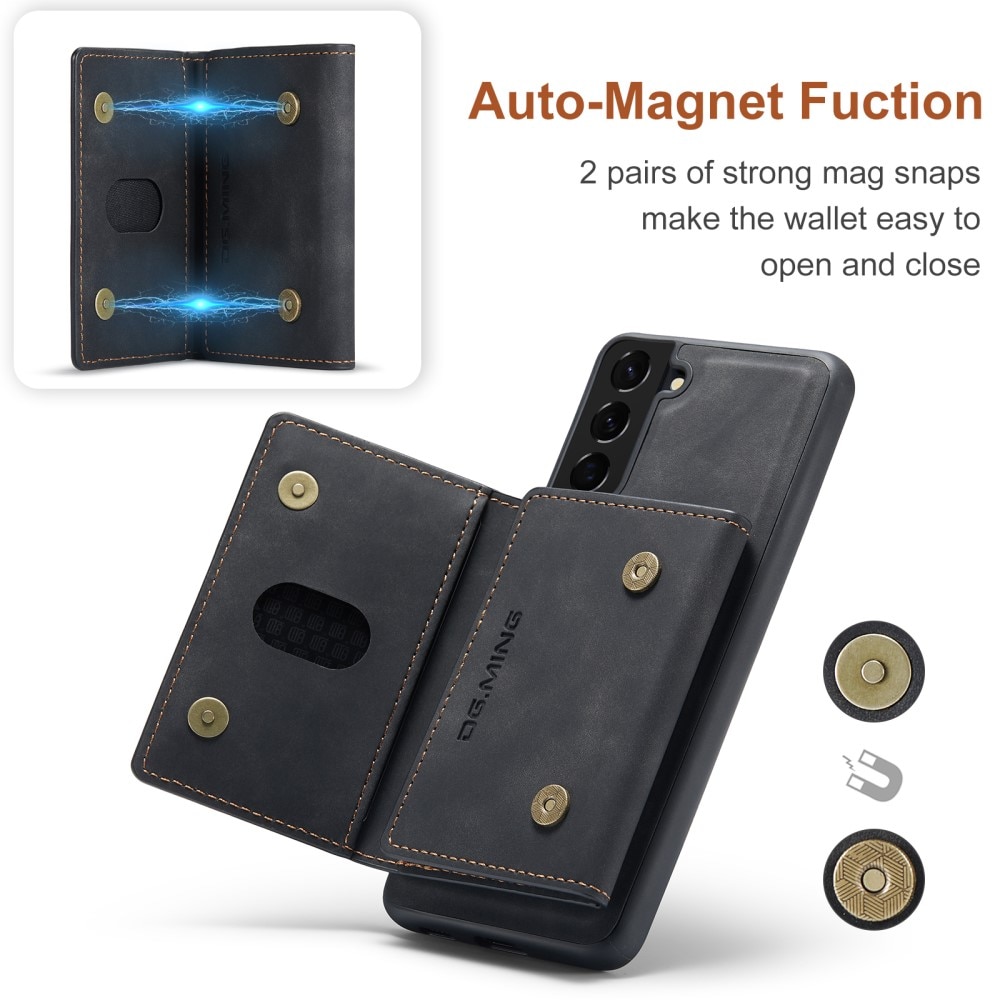 Samsung Galaxy S22 Magnetic Card Slot Case Black