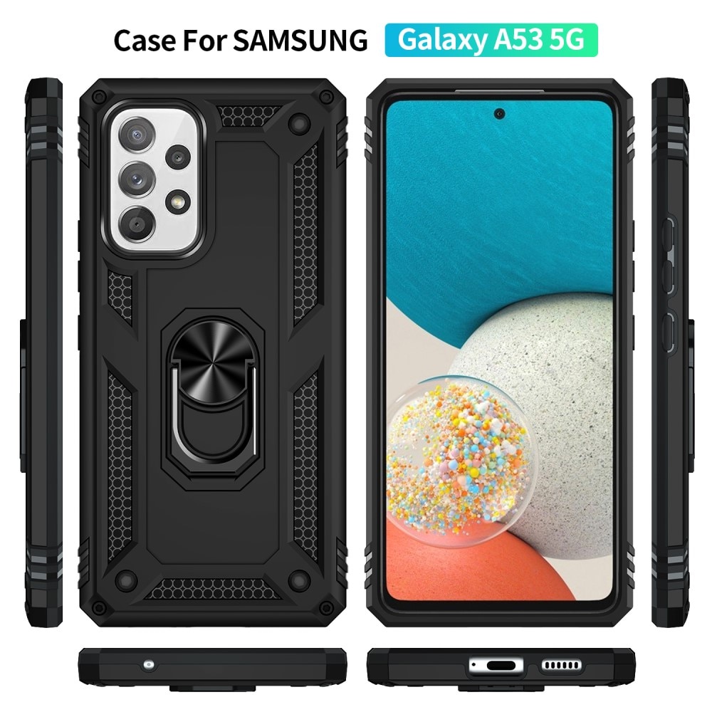 Samsung Galaxy A53 Hybrid Case Tech Ring Black