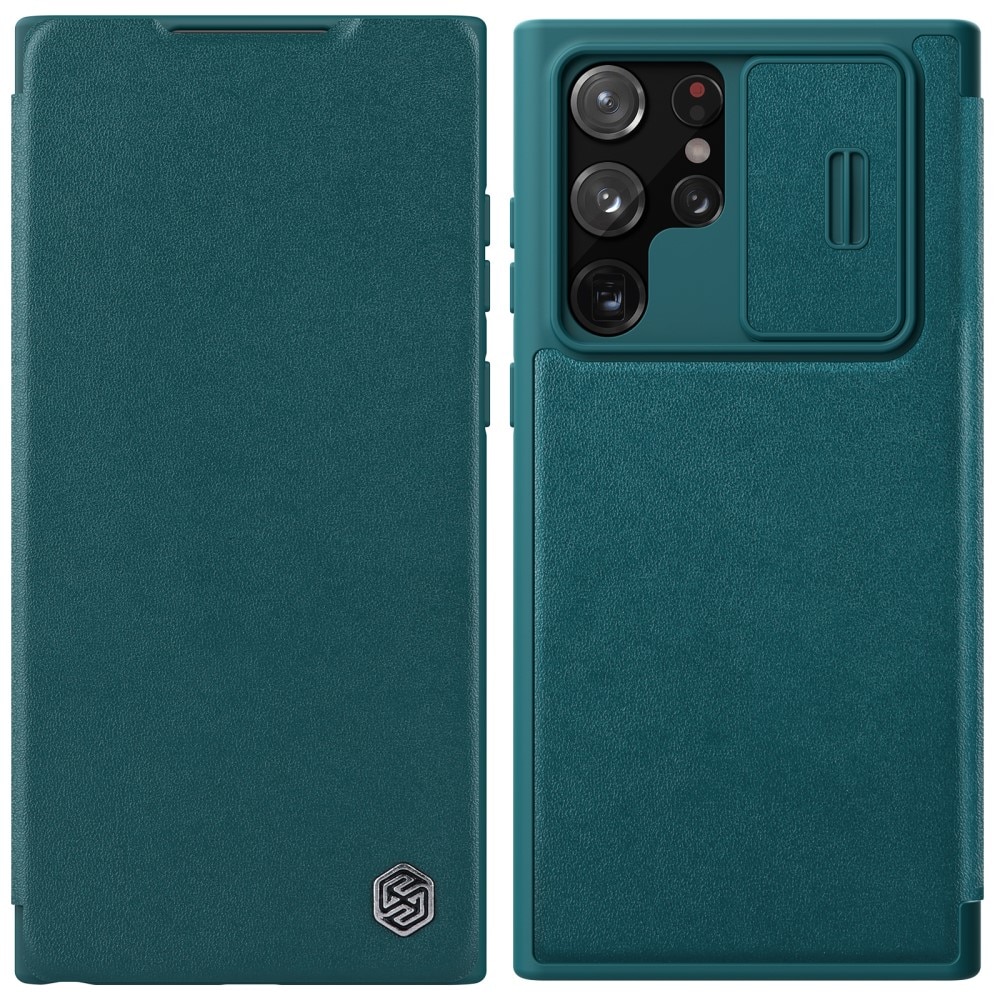 Samsung Galaxy S23 Ultra Qin Pro Camshield Cover Green