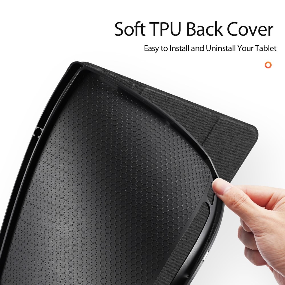Samsung Galaxy Tab S8 Ultra Domo Tri-Fold Case Black