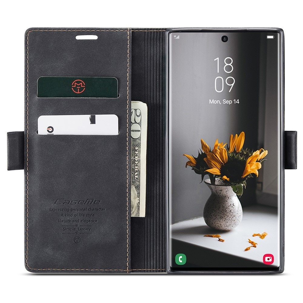 Samsung Galaxy S22 Ultra Slim Wallet Case Black