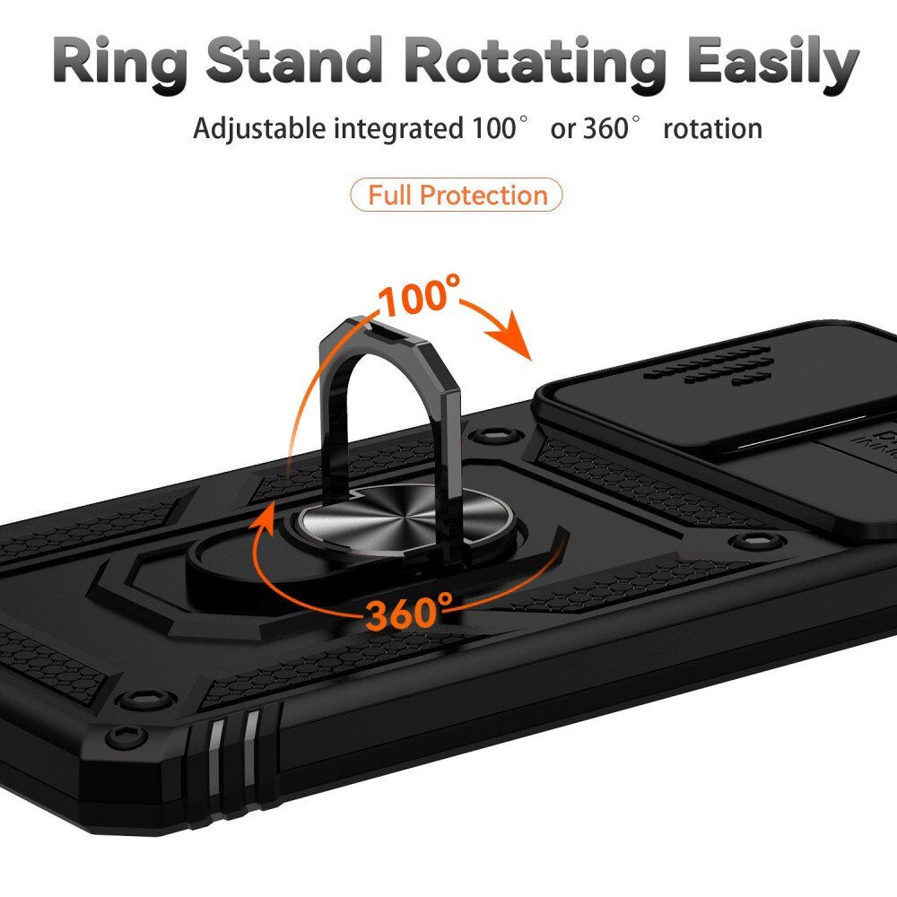 Samsung Galaxy A53 Hybrid Case Tech Ring w. Camera Protector Black
