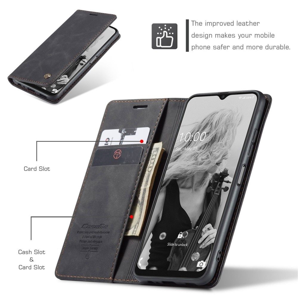 Samsung Galaxy A22 5G Slim Wallet Case Black