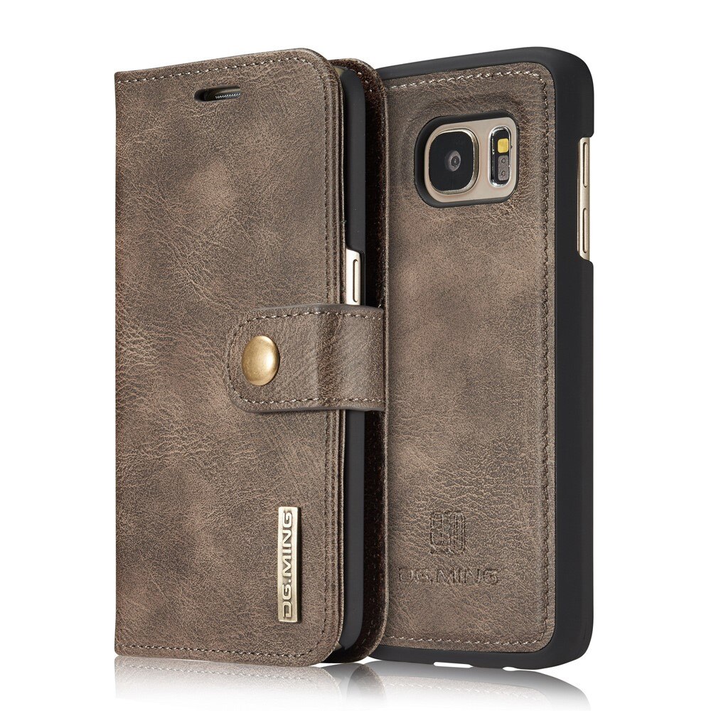 Samsung Galaxy S7 Magnet Wallet Brown