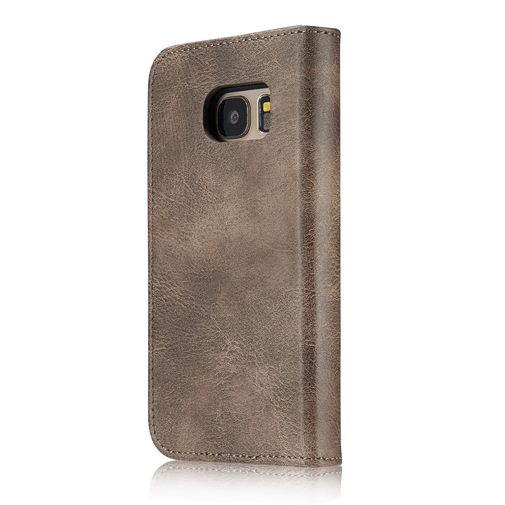 Samsung Galaxy S7 Magnet Wallet Brown