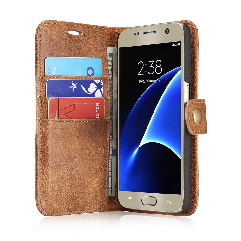 Samsung Galaxy S7 Magnet Wallet Cognac