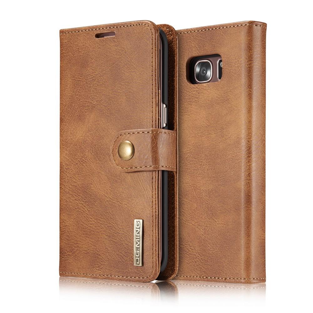 Samsung Galaxy S7 Edge Magnet Wallet Cognac