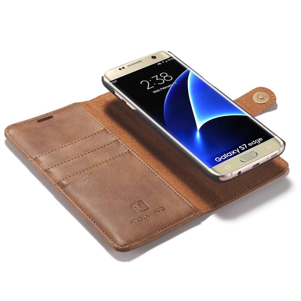 Samsung Galaxy S7 Edge Magnet Wallet Cognac