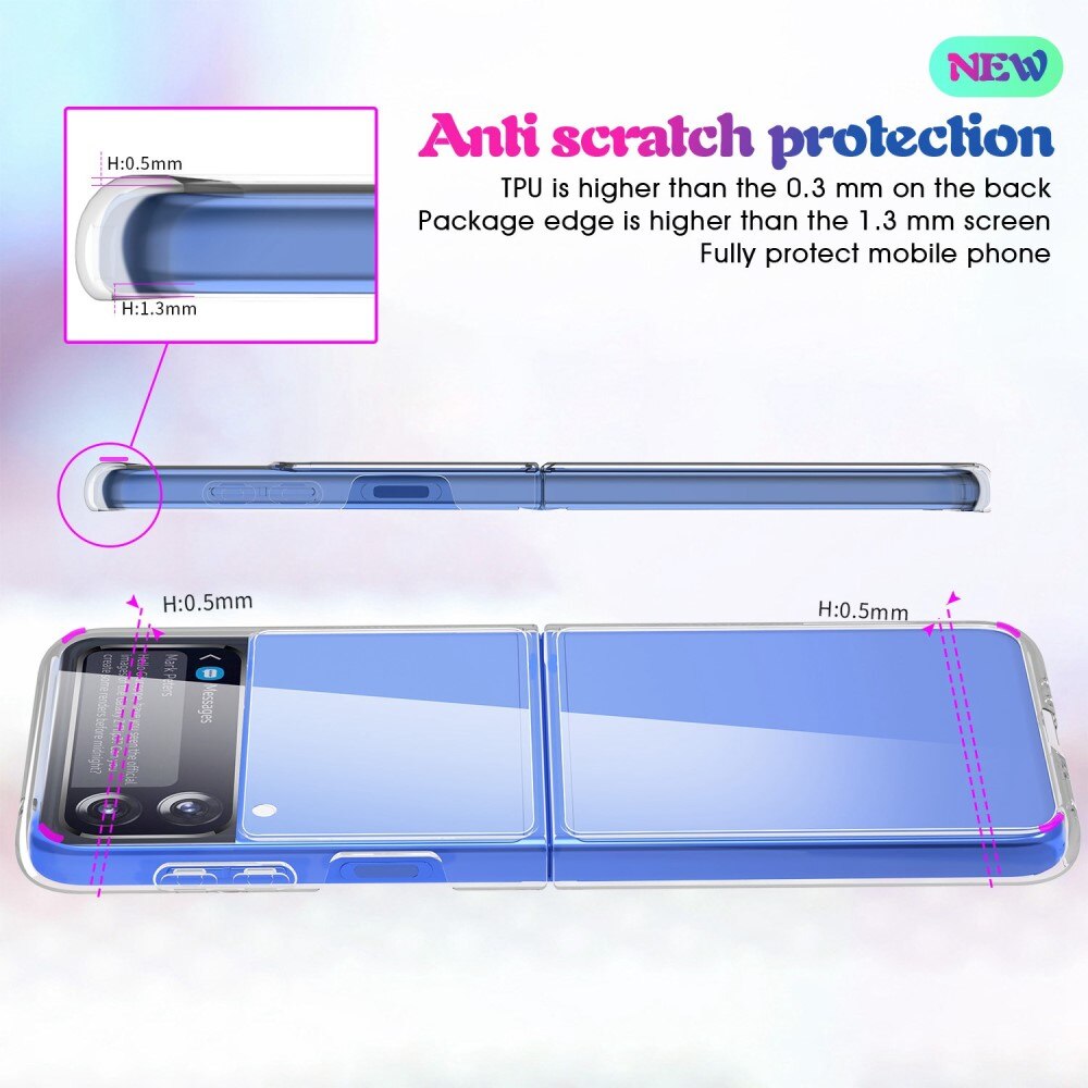 Samsung Galaxy Z Flip 4 Hard Clear Cover Transparent