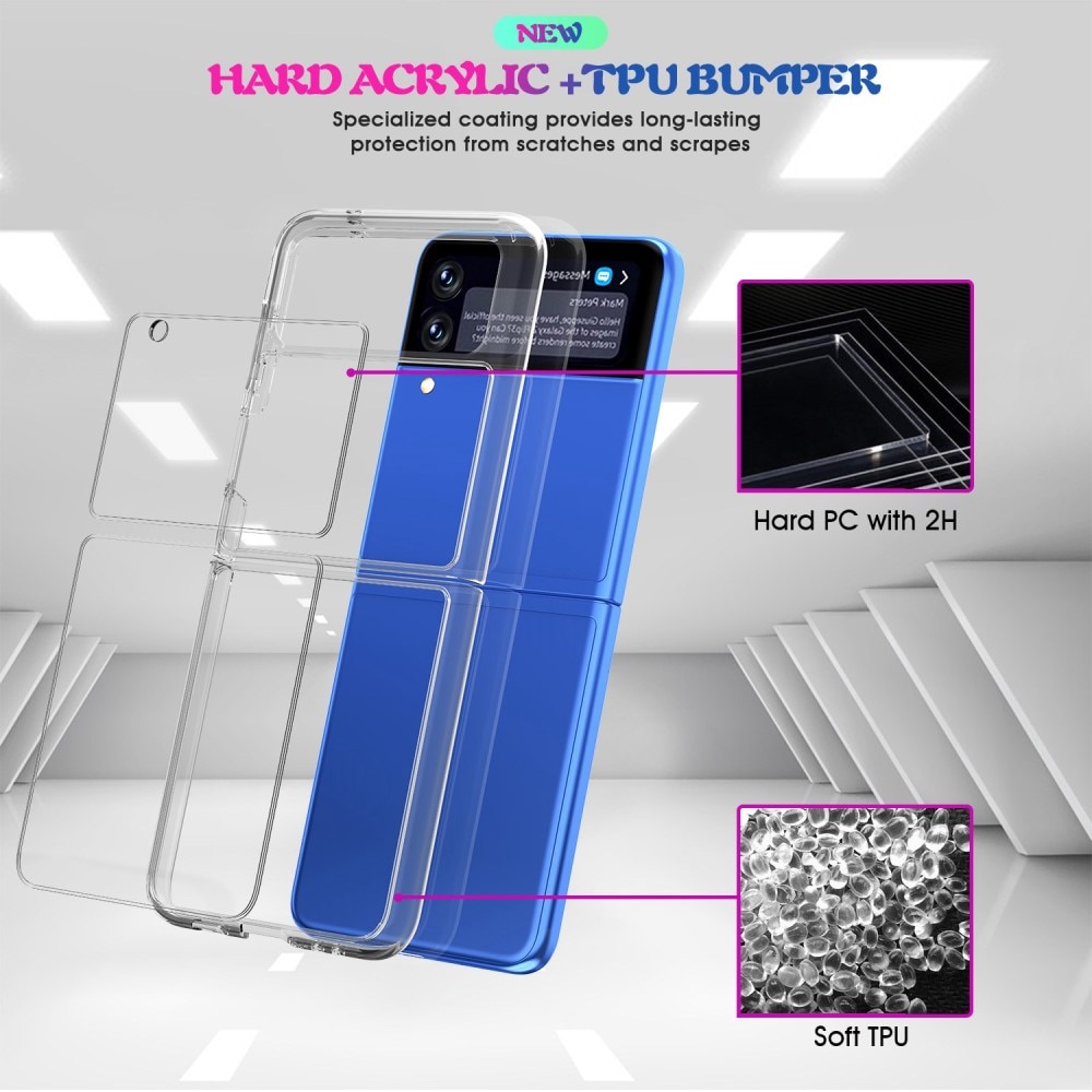 Samsung Galaxy Z Flip 4 Hard Clear Cover Transparent