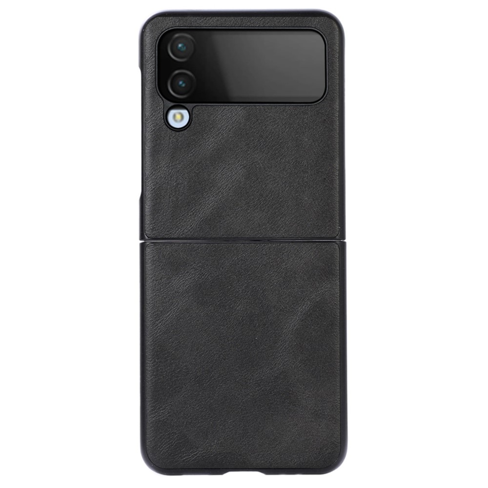 Samsung Galaxy Z Flip 4 Leather Case Black