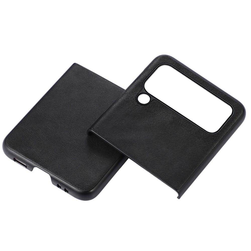 Samsung Galaxy Z Flip 4 Leather Case Black