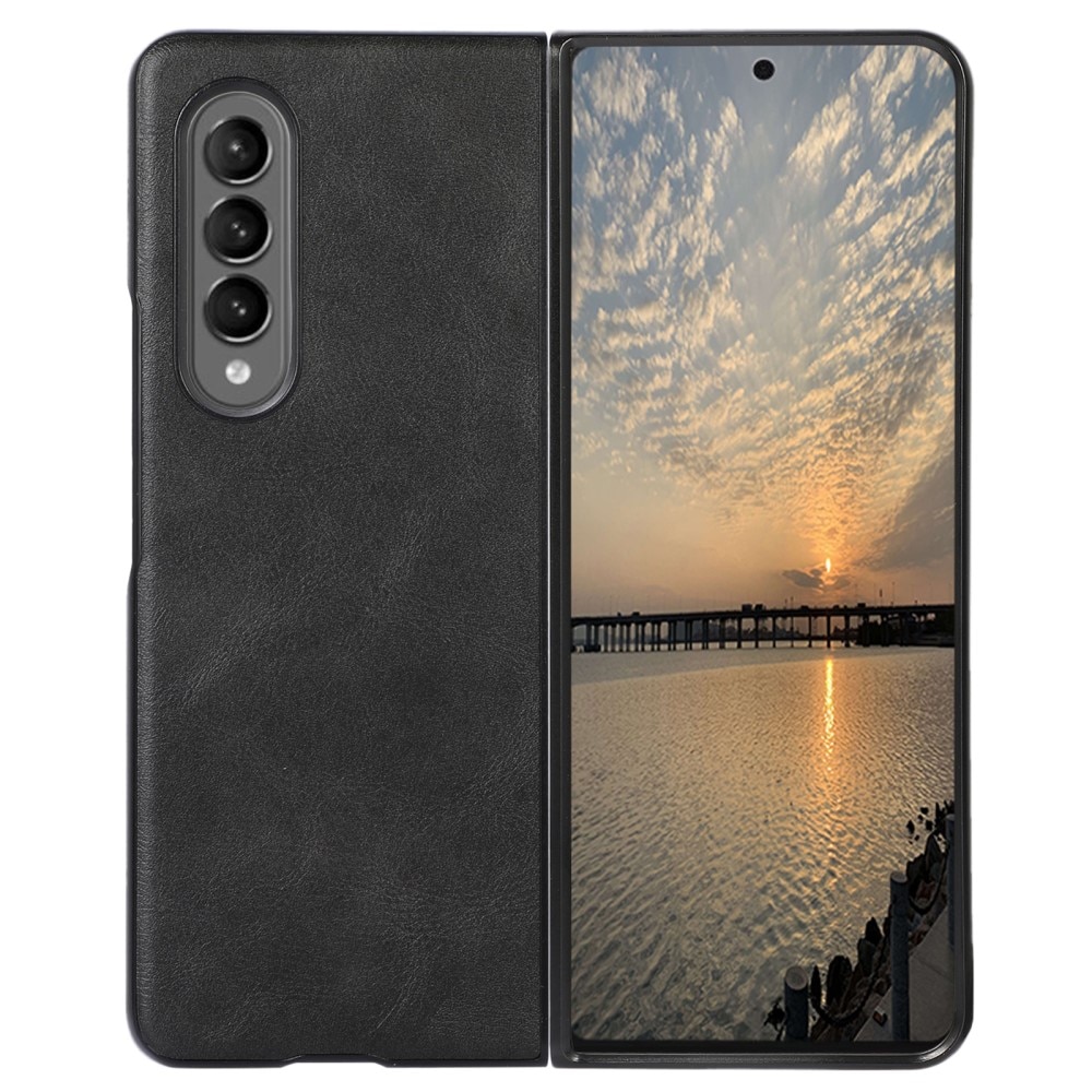 Samsung Galaxy Z Fold 4 Leather Case Black