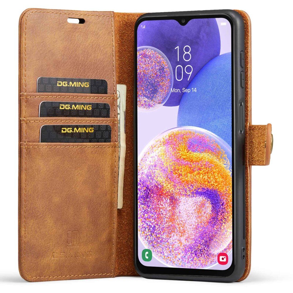 Samsung Galaxy A23 Magnet Wallet Cognac