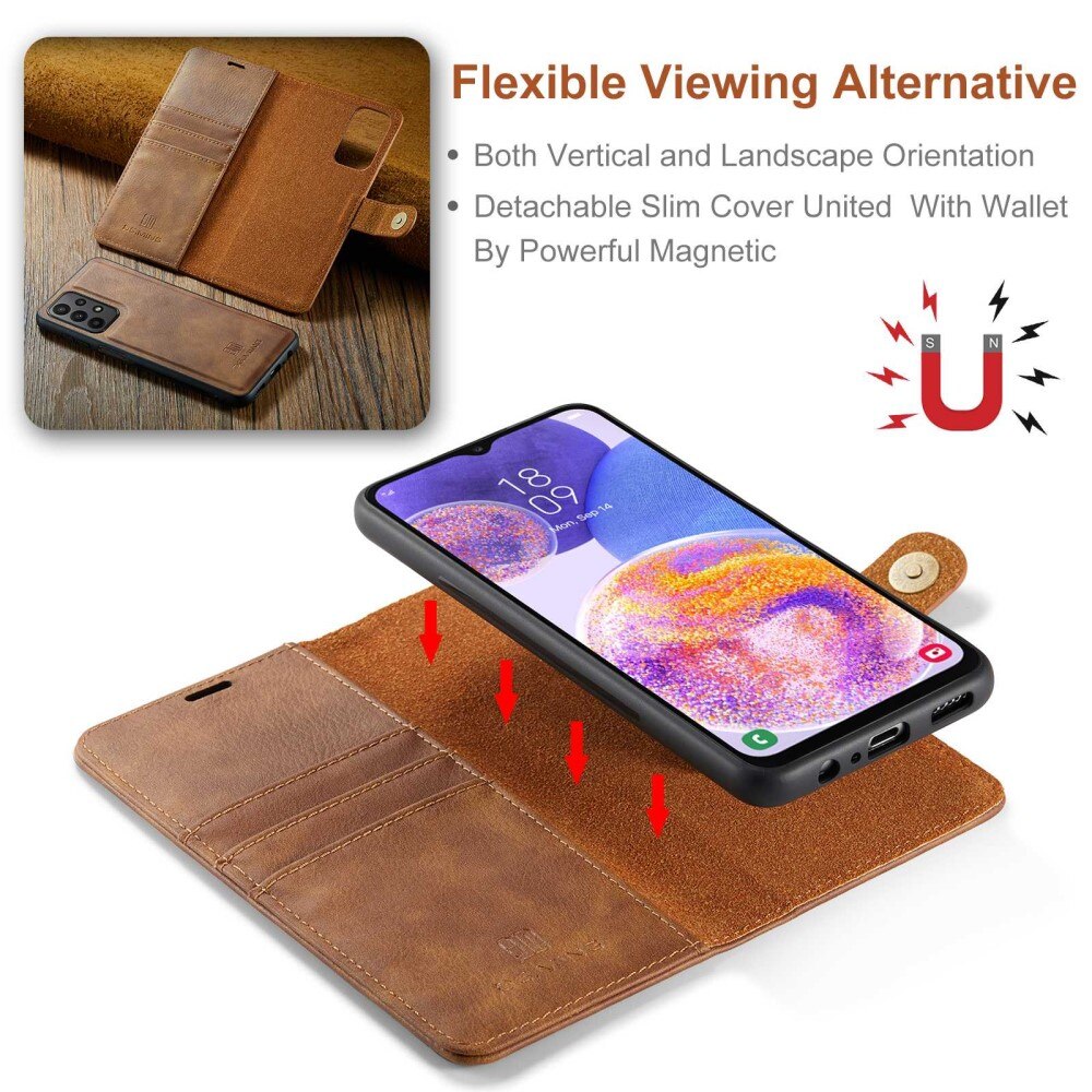 Samsung Galaxy A23 Magnet Wallet Cognac