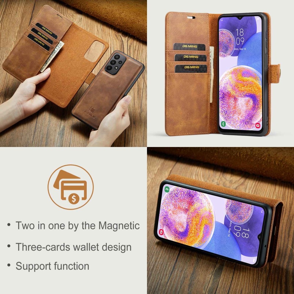 Samsung Galaxy A23 Magnet Wallet Cognac