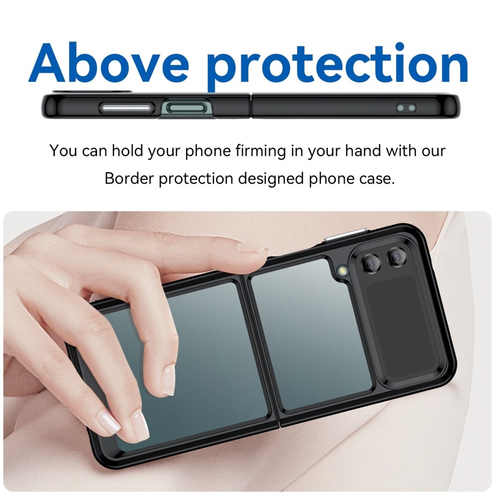 Samsung Galaxy Z Flip 4 Crystal Hybrid Case Black