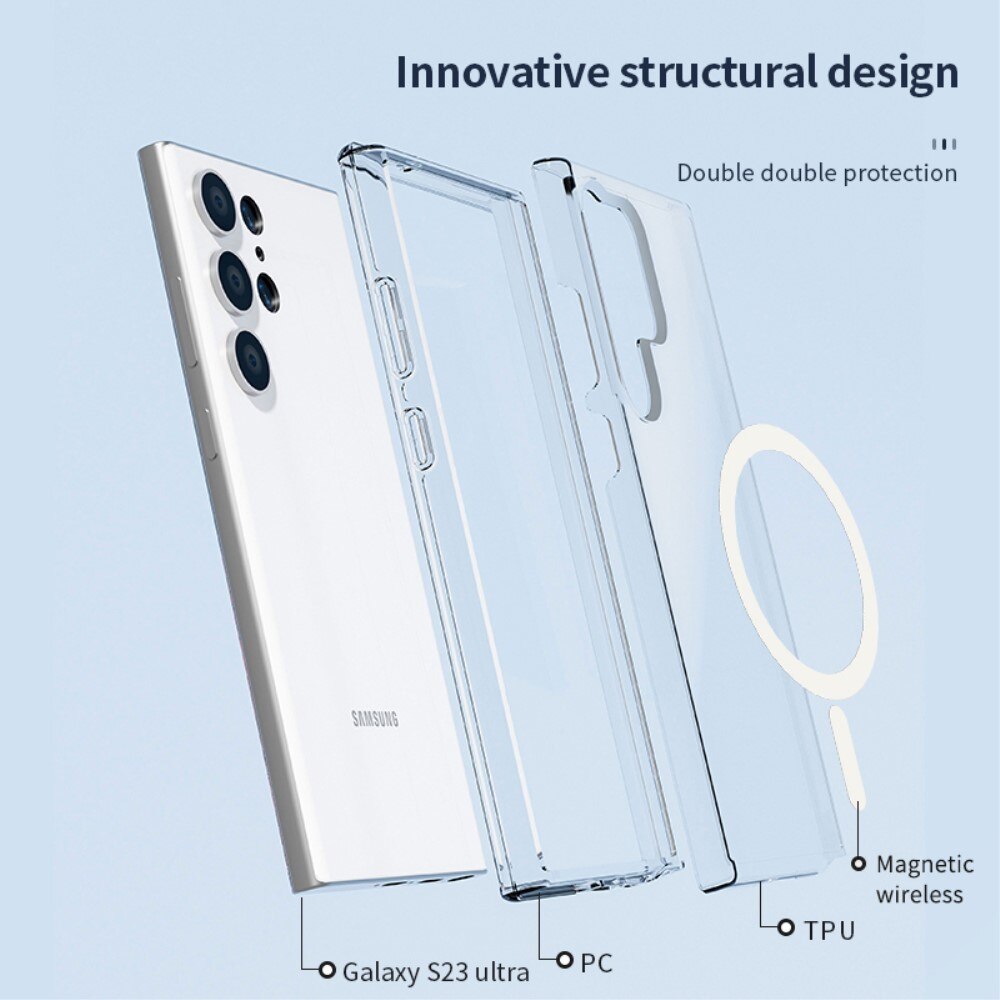 Hybrid Case MagSafe Samsung Galaxy S23 Ultra Transparent