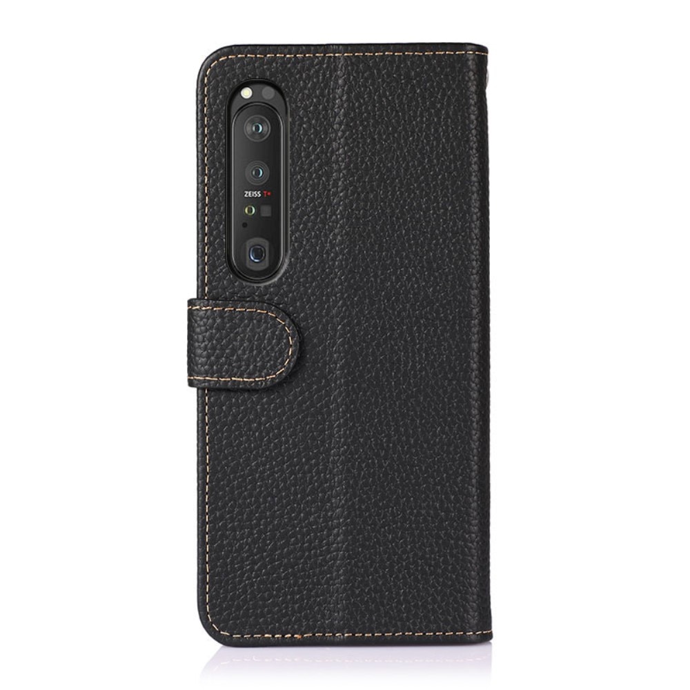 Sony Xperia 1 III Real Leather Wallet Black