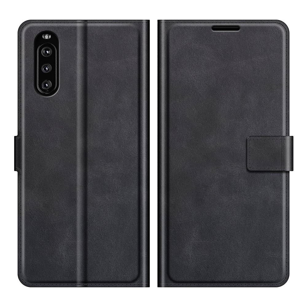 Sony Xperia 10 III Leather Wallet Black