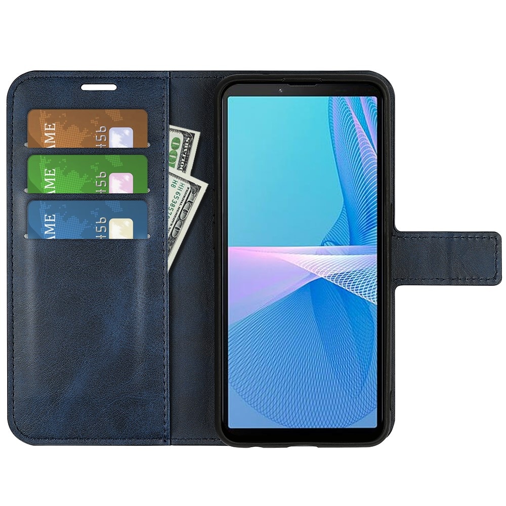 Sony Xperia 10 IV Leather Wallet Blue