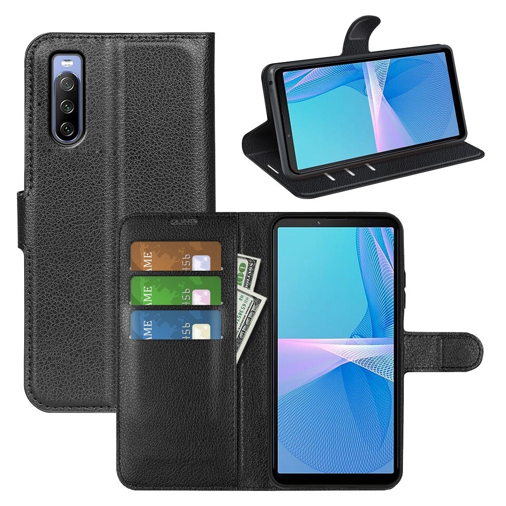 Sony Xperia 10 iV Wallet Book Cover Black